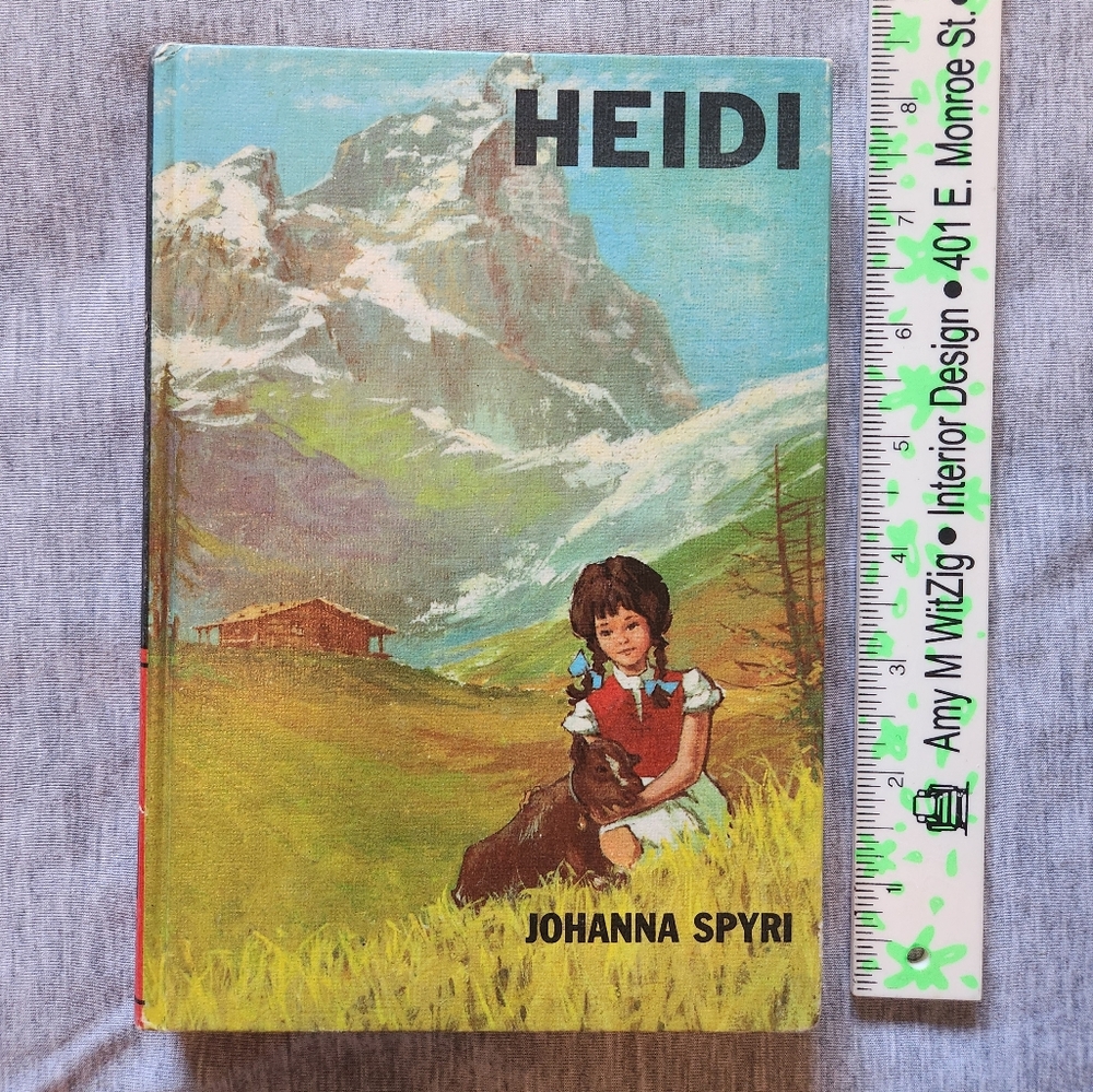 Vintage book Heidi by Johanna Spyri 1973